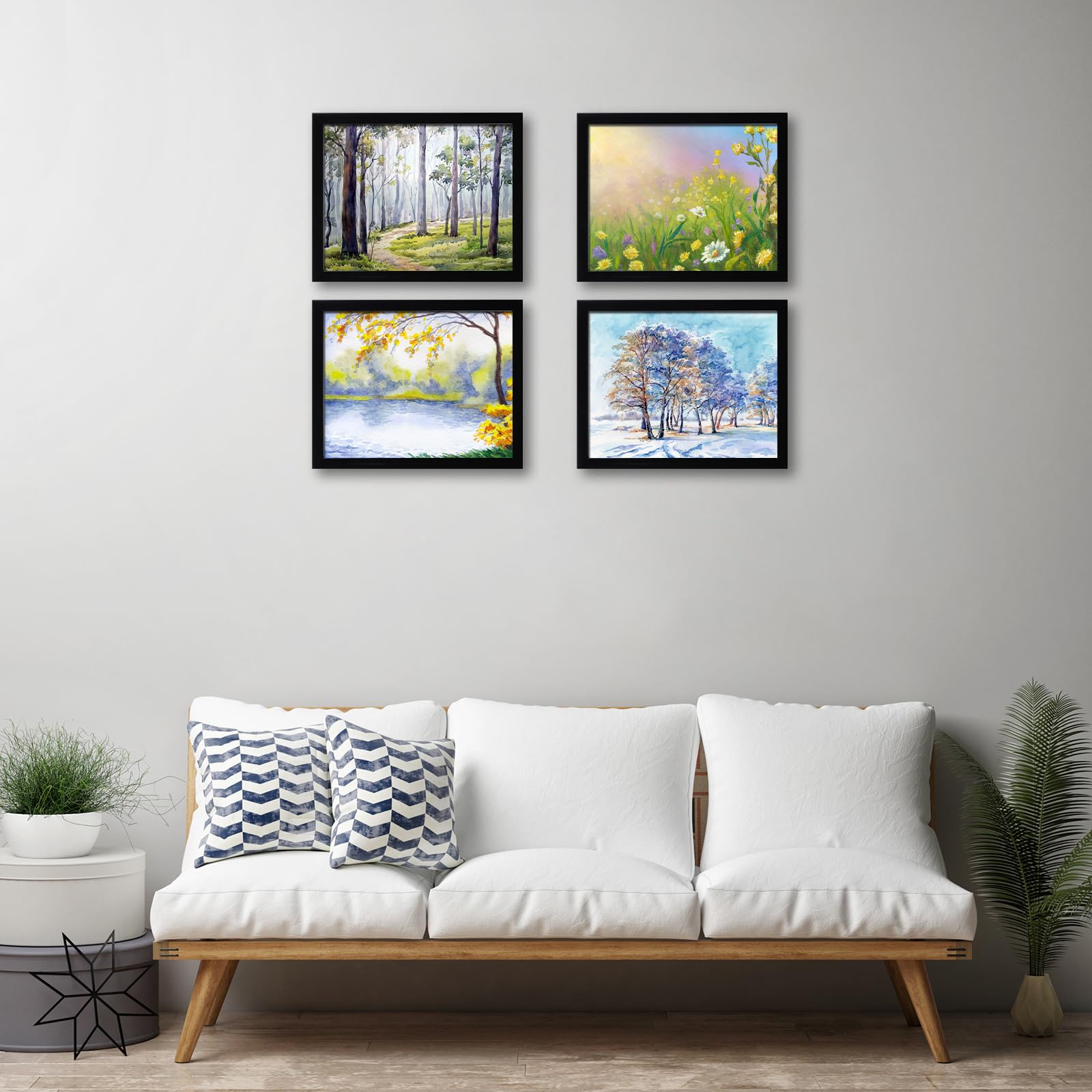 CORE ART 11x14 Picture Frame, Black Picture Frames 8x10 with Mat or 11 x 14 without Mat for Wall or Tabletop Display, 2 Pack